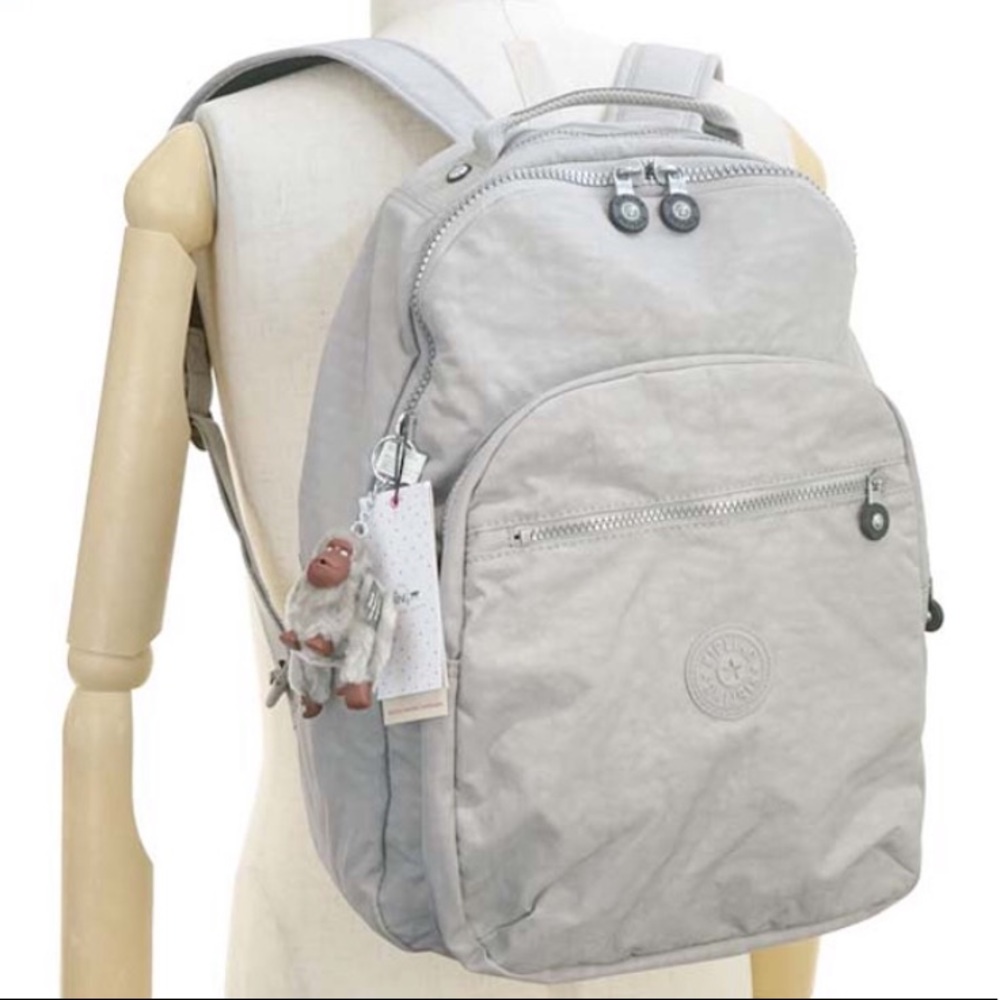 Kipling Seoul laptop backpack in slate gray